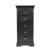 Toulouse Black Painted 5 Drawer Tallboy Chest of Drawers - £40 OFF SUMMER SALE - 3