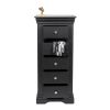 Toulouse Black Painted 5 Drawer Tallboy Chest of Drawers - £40 OFF SUMMER SALE - 6