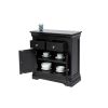 Toulouse 80cm Black Painted Small Assembled Sideboard - £40 OFF SUMMER SALE - 4