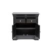 Toulouse 80cm Black Painted Small Assembled Sideboard - £40 OFF SUMMER SALE - 5