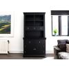 Toulouse Black Painted 100cm Buffet and Hutch Dresser Display Unit - SUMMER SALE - 3