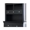 Toulouse Black Painted 100cm Buffet and Hutch Dresser Display Unit - SUMMER SALE - 4