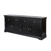 Toulouse Large 200cm Black Painted Sideboard - £100 OFF FLASH SALE - 2