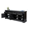 Toulouse Large 200cm Black Painted Sideboard - £100 OFF FLASH SALE - 4