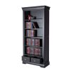 Toulouse Black Painted Tall Bookcase 2 Drawers - £70 OFF SUMMER SALE - 4