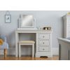 Toulouse Grey Painted Dressing Table Mirror Stool Set - SUMMER SALE - 3