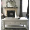 Toulouse Large Grey Painted Coffee Table 4 Drawers with Shelf - SUMMER SALE - 2