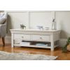 Toulouse Large Grey Painted Coffee Table 4 Drawers with Shelf - SUMMER SALE - 3