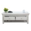 Toulouse Large Grey Painted Coffee Table 4 Drawers with Shelf - SUMMER SALE - 10