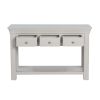 Toulouse 3 Drawer Large Grey Painted Console Table - £70 OFF SUMMER SALE - 10