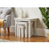 Toulouse Grey Painted Nest Of Three Tables - SUMMER SALE - 2