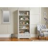 Toulouse Grey Painted Tall Bookcase 2 Storage Drawers - SUMMER SALE - 3