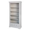 Toulouse Grey Painted Tall Bookcase 2 Storage Drawers - SUMMER SALE - 6