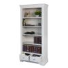 Toulouse Grey Painted Tall Bookcase 2 Storage Drawers - SUMMER SALE - 8