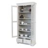Toulouse Grey Painted Tall Glass Display Cabinet with Drawers - £50 OFF FLASH SALE - 9