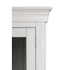 Toulouse Grey Painted Tall Glass Display Cabinet with Drawers - £50 OFF FLASH SALE - 12