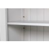 Toulouse Grey Painted Tall Glass Display Cabinet with Drawers - £50 OFF FLASH SALE - 13