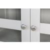 Toulouse Grey Painted Tall Glass Display Cabinet with Drawers - £50 OFF FLASH SALE - 14
