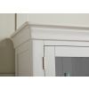 Toulouse Grey Painted Tall Glass Display Cabinet with Drawers - £50 OFF FLASH SALE - 5