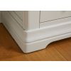 Toulouse Grey Painted Tall Glass Display Cabinet with Drawers - £50 OFF FLASH SALE - 6