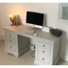 Toulouse Double Pedestal Grey Painted Large Dressing Table / Desk - £40 OFF SUMMER SALE - 3