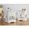 Pair of Toulouse Grey 1 Drawer Assembled Bedside Tables - SUMMER SALE - 2