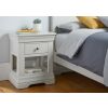Pair of Toulouse Grey 1 Drawer Assembled Bedside Tables - SUMMER SALE - 4