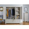 Toulouse Grey Painted Triple Wardrobe with Drawers - £200 OFF FLASH SALE - 3