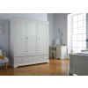 Toulouse Grey Painted Triple Wardrobe with Drawers - £200 OFF FLASH SALE - 6