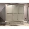 Toulouse Grey Painted Triple Wardrobe with Drawers - £200 OFF FLASH SALE - 4
