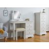 Toulouse Grey Painted Single Pedestal Dressing Table / Desk - £40 OFF SUMMER SALE - 2