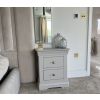 Toulouse Grey Painted 2 Drawer Large Assembled Bedside Table - £40 OFF SUMMER SALE - 8
