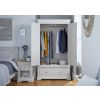Toulouse Grey Painted Double Wardrobe with Drawer - £50 OFF FLASH SALE - 5