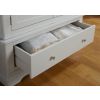 Toulouse Grey Painted Double Wardrobe with Drawer - £50 OFF FLASH SALE - 12