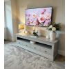 Toulouse Grey Painted Grande 1.8m Large TV Unit With 4 Drawers - SUMMER SALE - 2