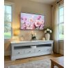 Toulouse Grey Painted Grande 1.8m Large TV Unit With 4 Drawers - SUMMER SALE - 3