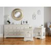 Bedroom Set, Toulouse Grey Large 3 over 4 Drawers and pair of 1 Drawer Bedside Tables - SUMMER SALE - 2