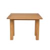 Lichfield Flip Top 100cm 50cm Oak Table 4 Lichfield Brown Leather Oak Chair Set - SUMMER MEGA DEAL - 6