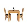 Lichfield Flip Top Extending Square Oak Dining Table 90cm to 180cm - £40 OFF FLASH SALE - 11