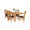 Lichfield Flip Top Extending Square Oak Dining Table 90cm to 180cm - £40 OFF FLASH SALE - 12