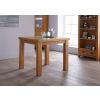 Lichfield Flip Top Extending Square Oak Dining Table 90cm to 180cm - £40 OFF FLASH SALE - 4