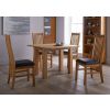 Lichfield Flip Top Square Oak Dining Table 100cm x 100cm - SUMMER SALE - 3