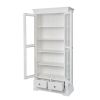 Toulouse White Painted Tall Glass Assembled Display Cabinet with Drawers - £50 OFF FLASH SALE - 12