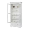 Toulouse White Painted Tall Glass Assembled Display Cabinet with Drawers - £50 OFF FLASH SALE - 13