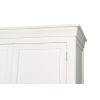 Toulouse White Painted 4 Door Double Hanging Quad Extra Large Wardrobe - £300 OFF FLASH SALE - 12