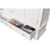 Toulouse White Painted 4 Door Double Hanging Quad Extra Large Wardrobe - £300 OFF FLASH SALE - 14
