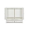 Toulouse White Painted 4 Door Double Hanging Quad Extra Large Wardrobe - £300 OFF FLASH SALE - 5