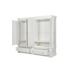 Toulouse White Painted 4 Door Double Hanging Quad Extra Large Wardrobe - £300 OFF FLASH SALE - 7