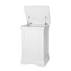 Toulouse White Painted Fully Assembled Laundry Bin - 10% OFF SUMMER SALE - 7