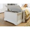 Toulouse White Painted Storage Blanket Box Ottoman - SUMMER SALE - 5